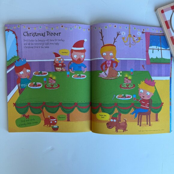 Mud Pie Santa Puzzle & 2000 Christmas Sticker Book Ages 3+ - Picture 8 of 9